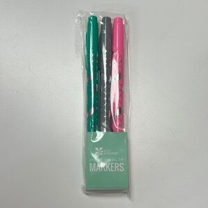 Set of 3 Erin Condren Colorful Dual Tip Markers. NEW